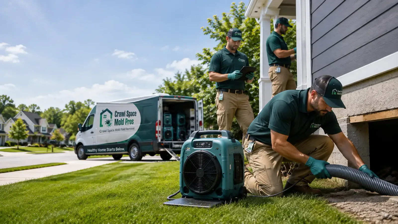 Crawl Space Mold Removal in Sand Lake, MI